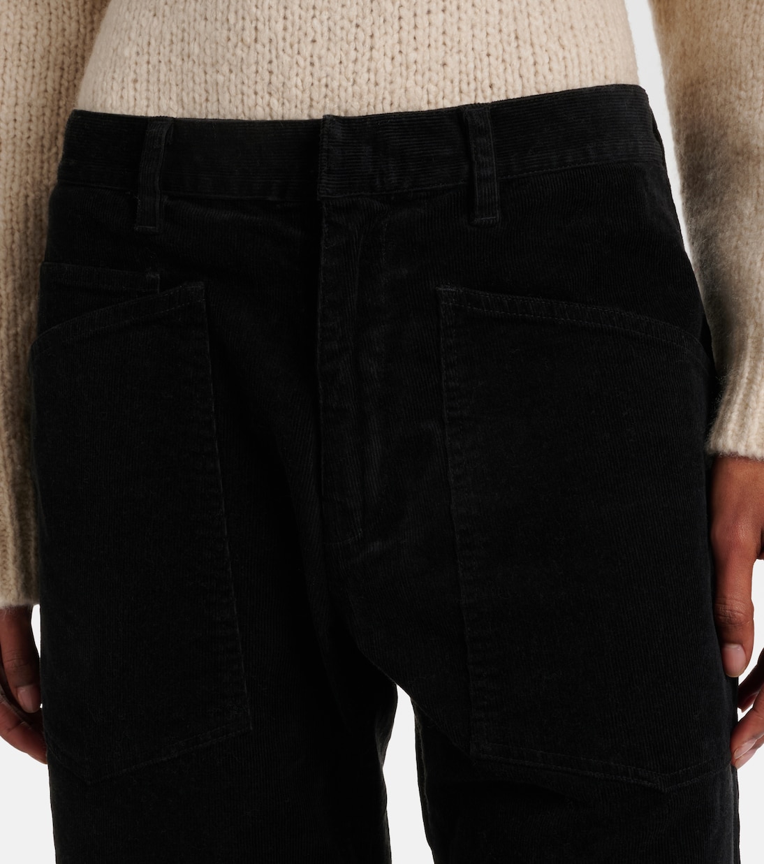 Shon cotton-blend barrel-leg pants | Nili Lotan