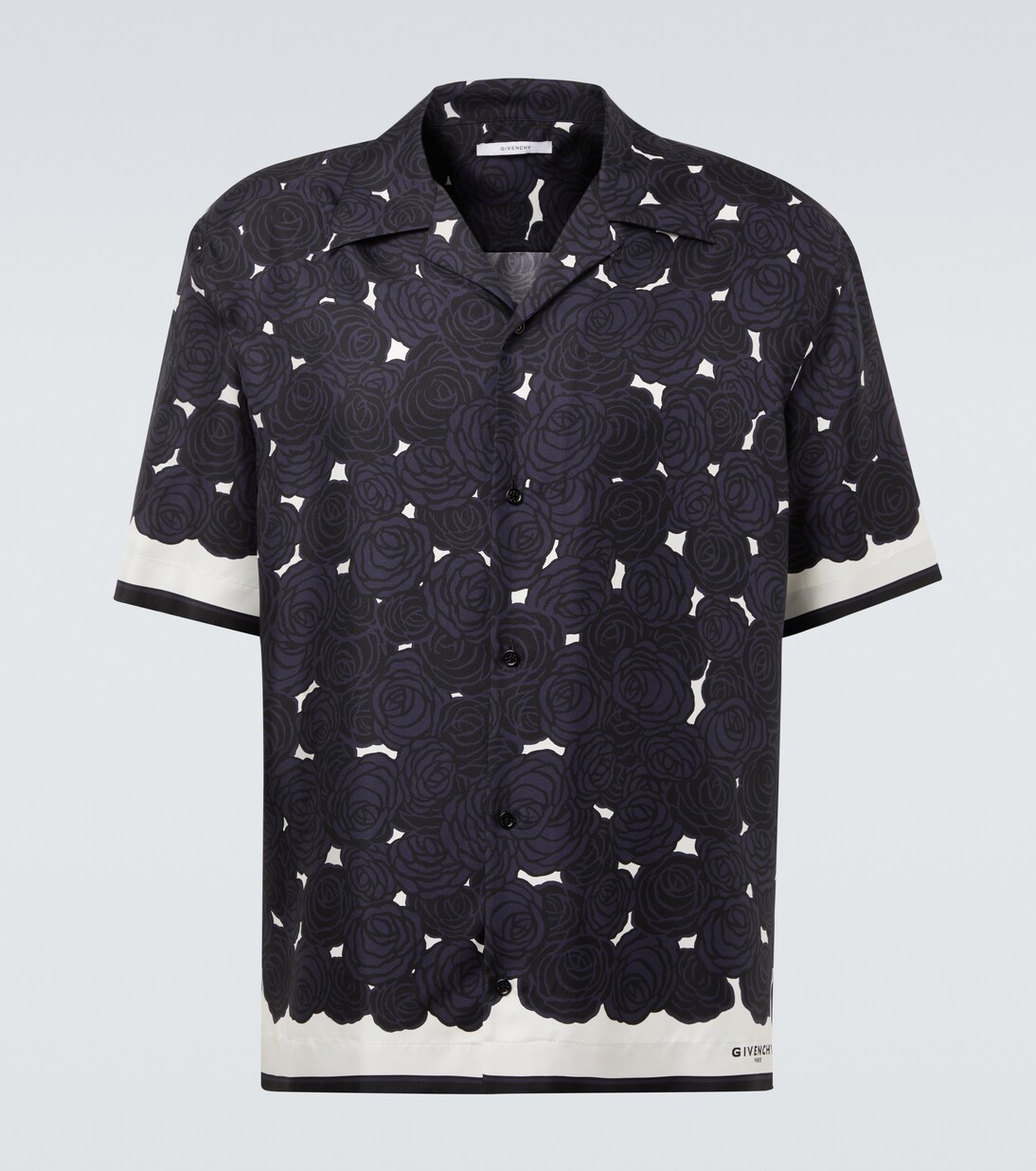 Floral silk bowling shirt | Givenchy