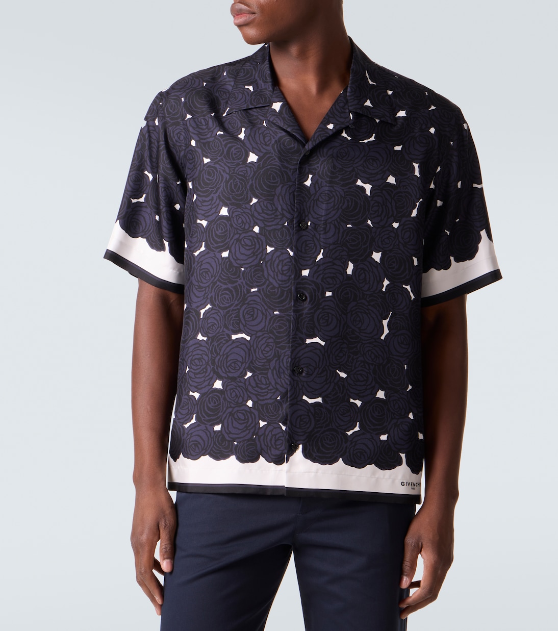 Floral silk bowling shirt | Givenchy
