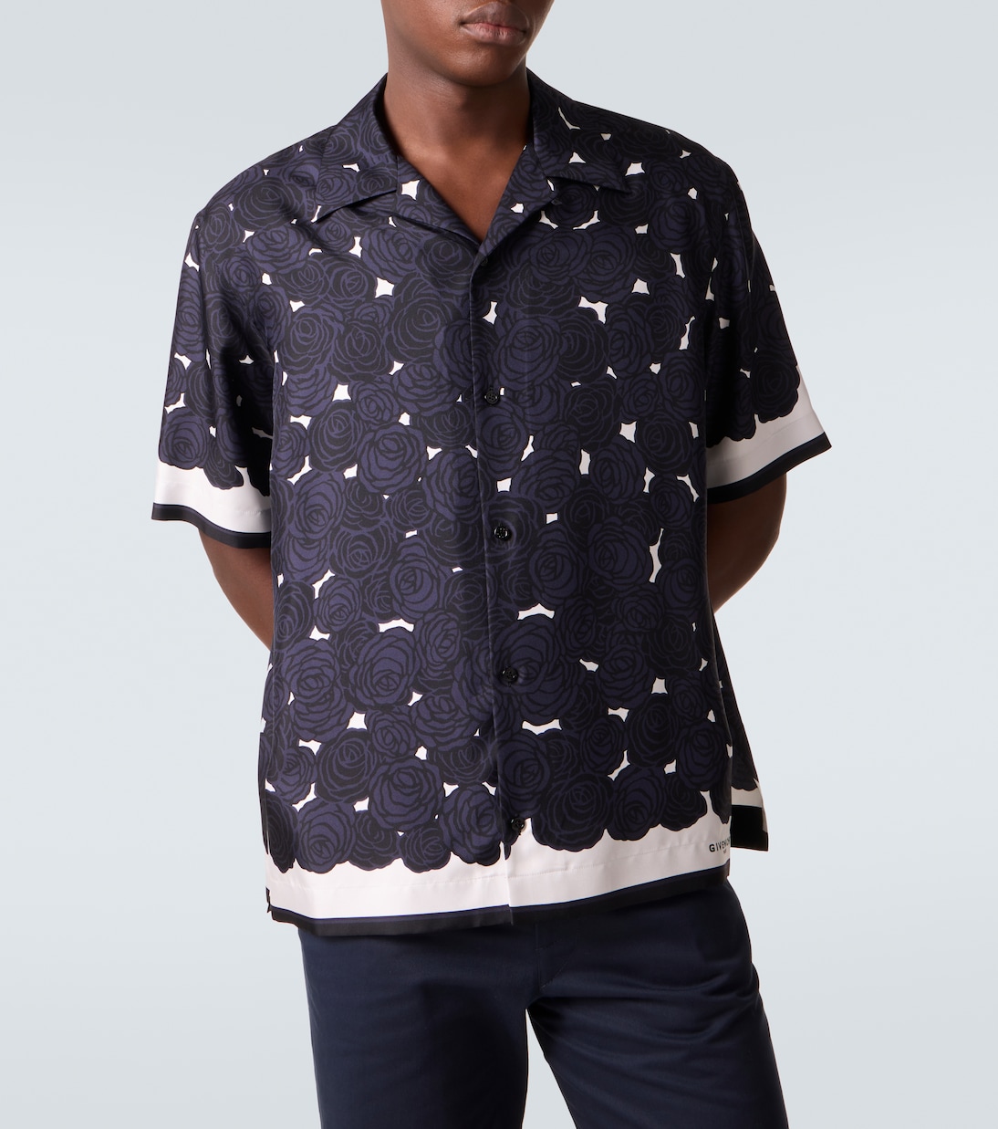 Floral silk bowling shirt | Givenchy