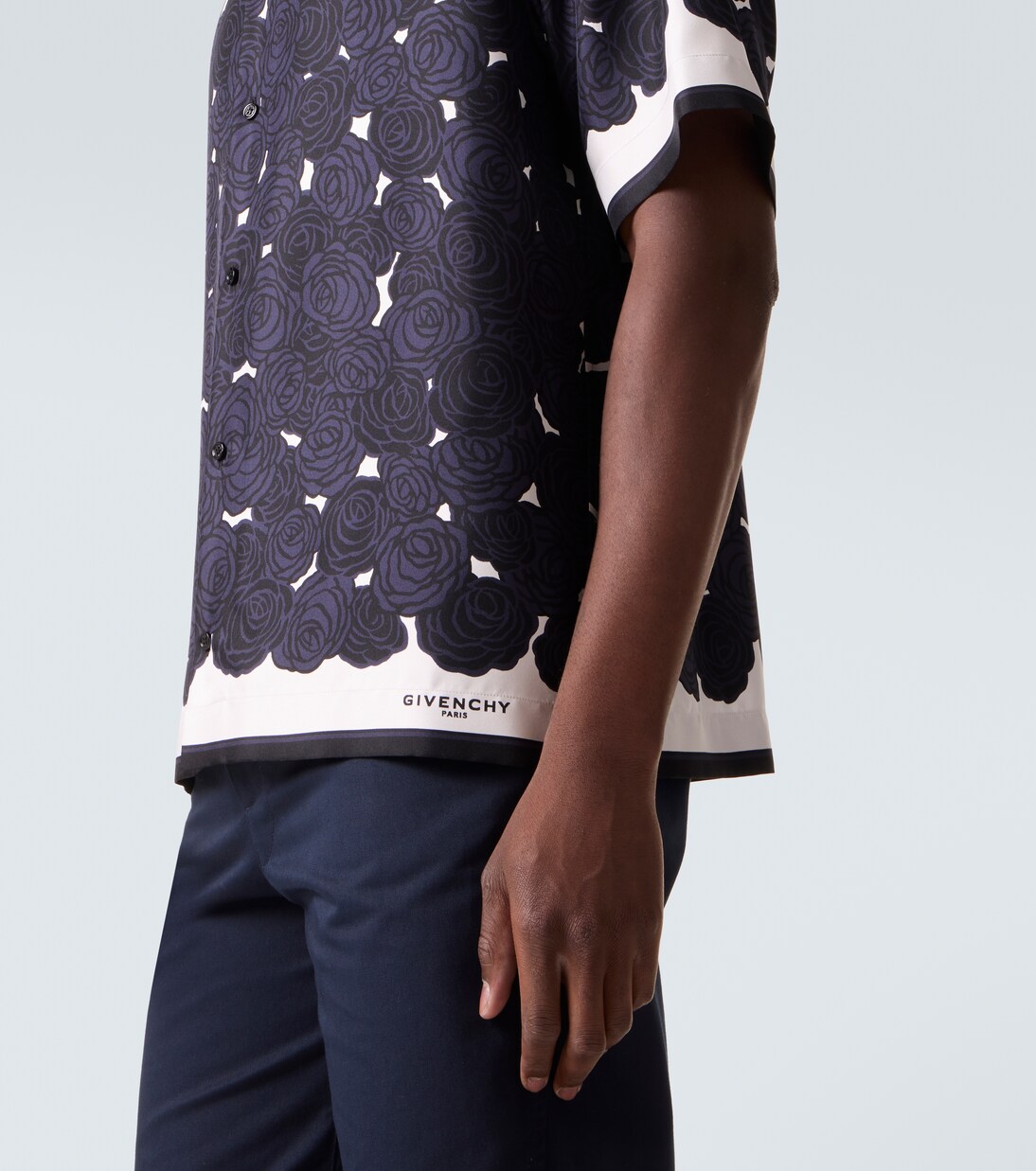 Floral silk bowling shirt | Givenchy