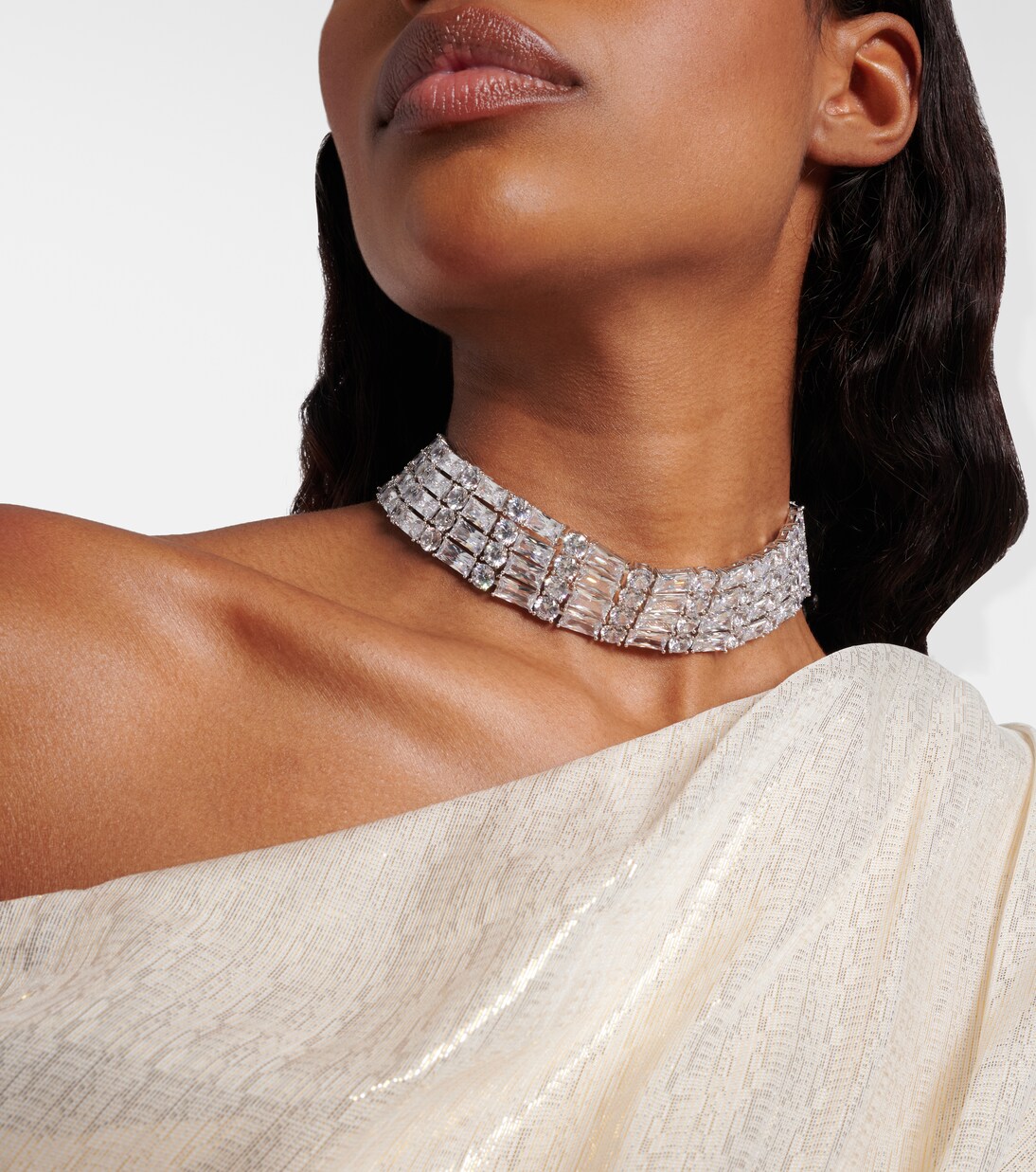 Crystal-embellished choker | Self-Portrait