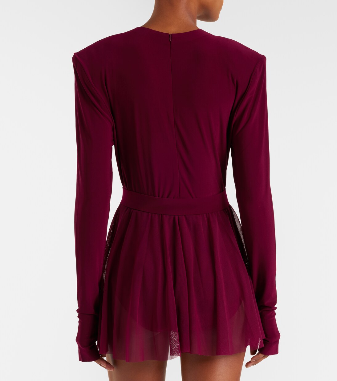 ليوتار من قماش شفاف يحزام للخصر | Norma Kamali