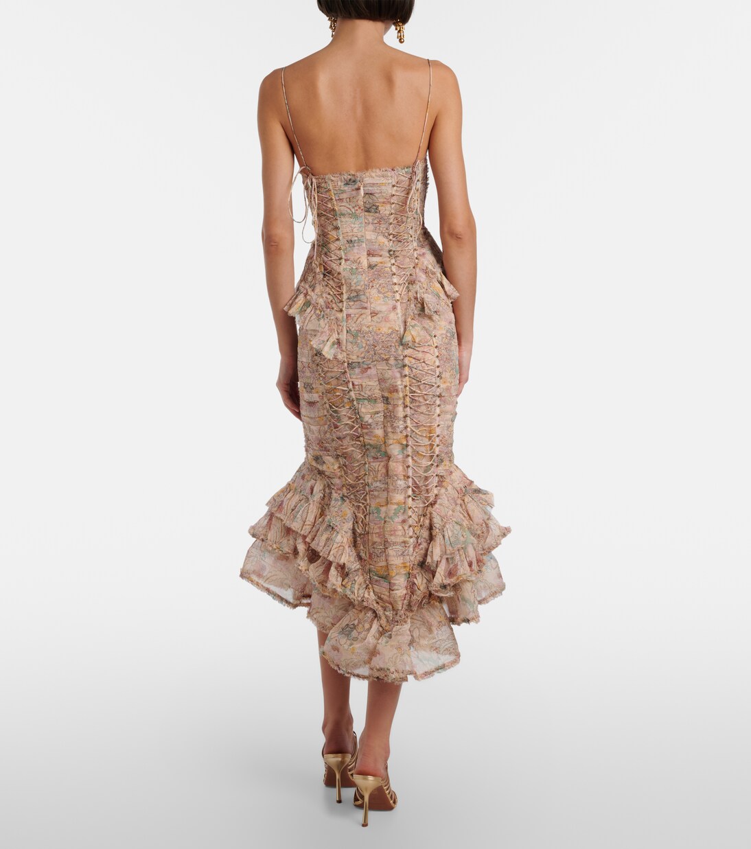 Rebellion floral silk midi dress | Zimmermann