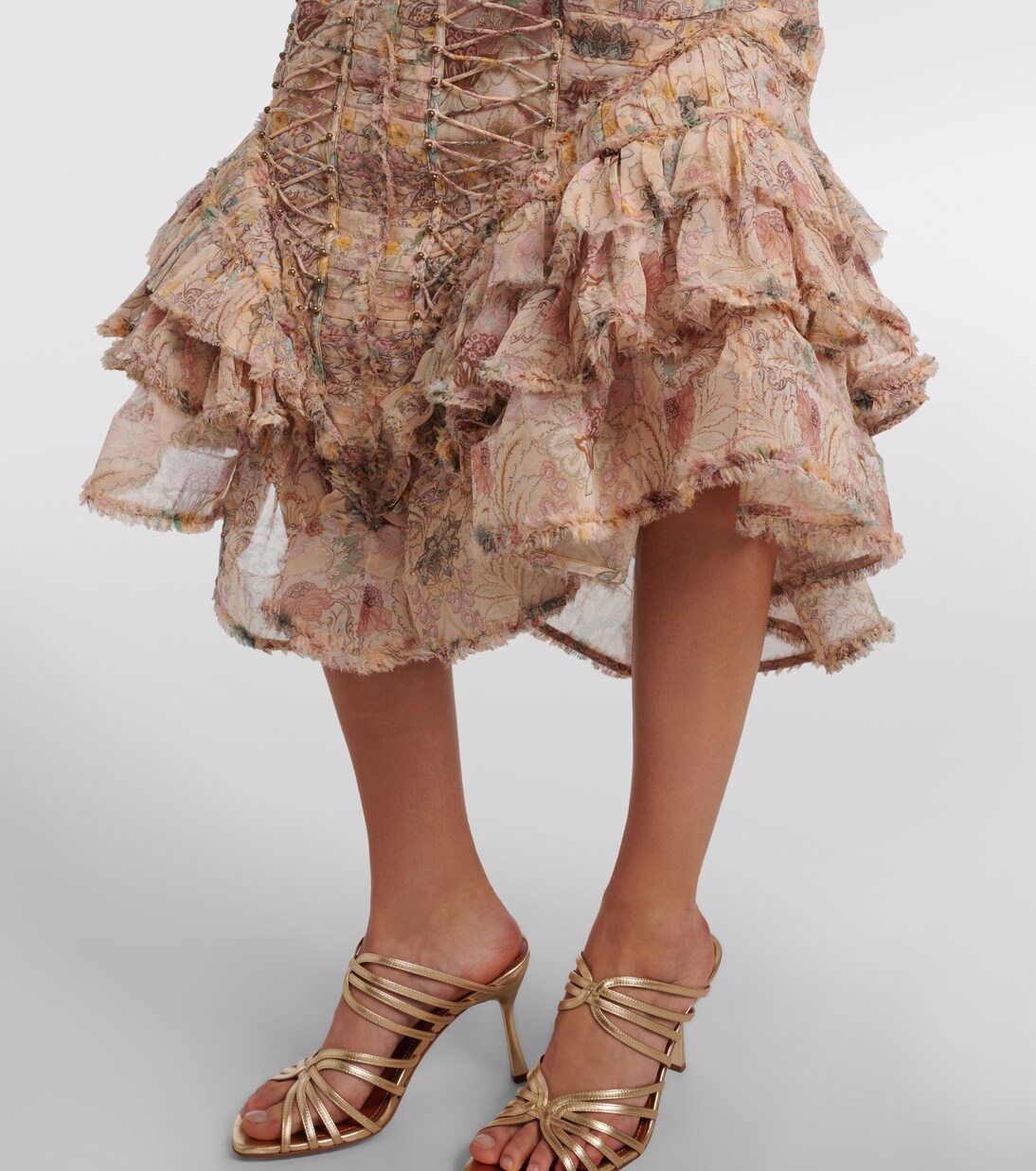 Rebellion floral silk midi dress | Zimmermann