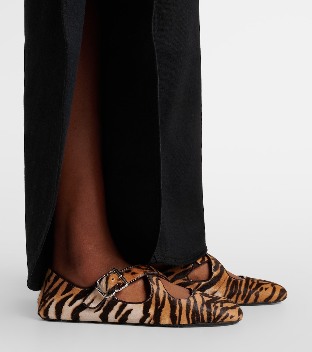 Bailarinas de pelo de becerro estampadas | Alaïa