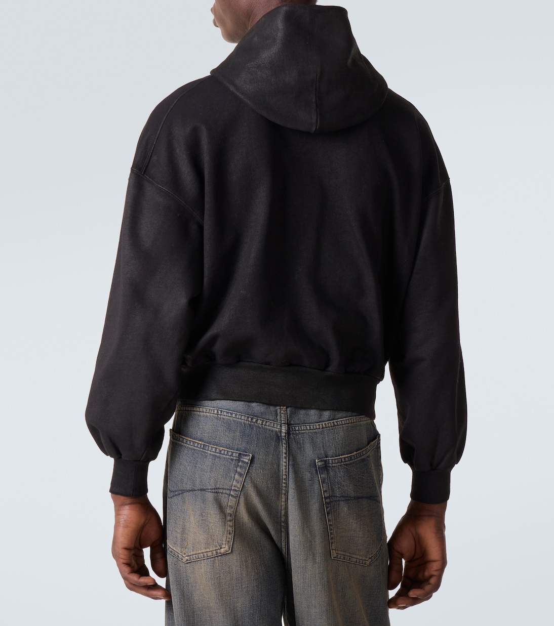 Cotton jersey zip-up hoodie | Balenciaga