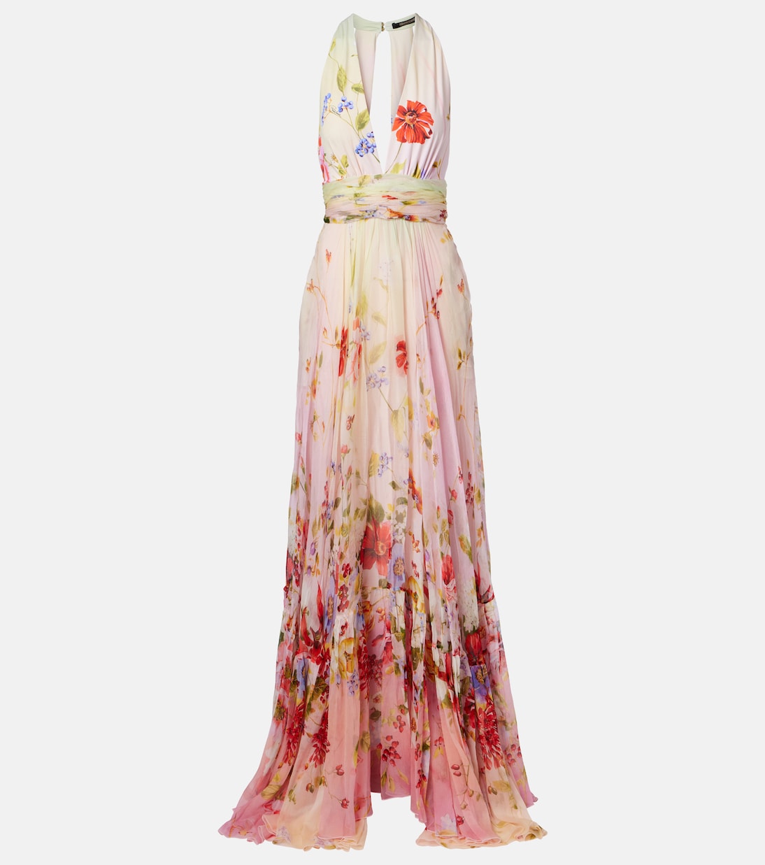 Floral silk gown | Roberto Cavalli