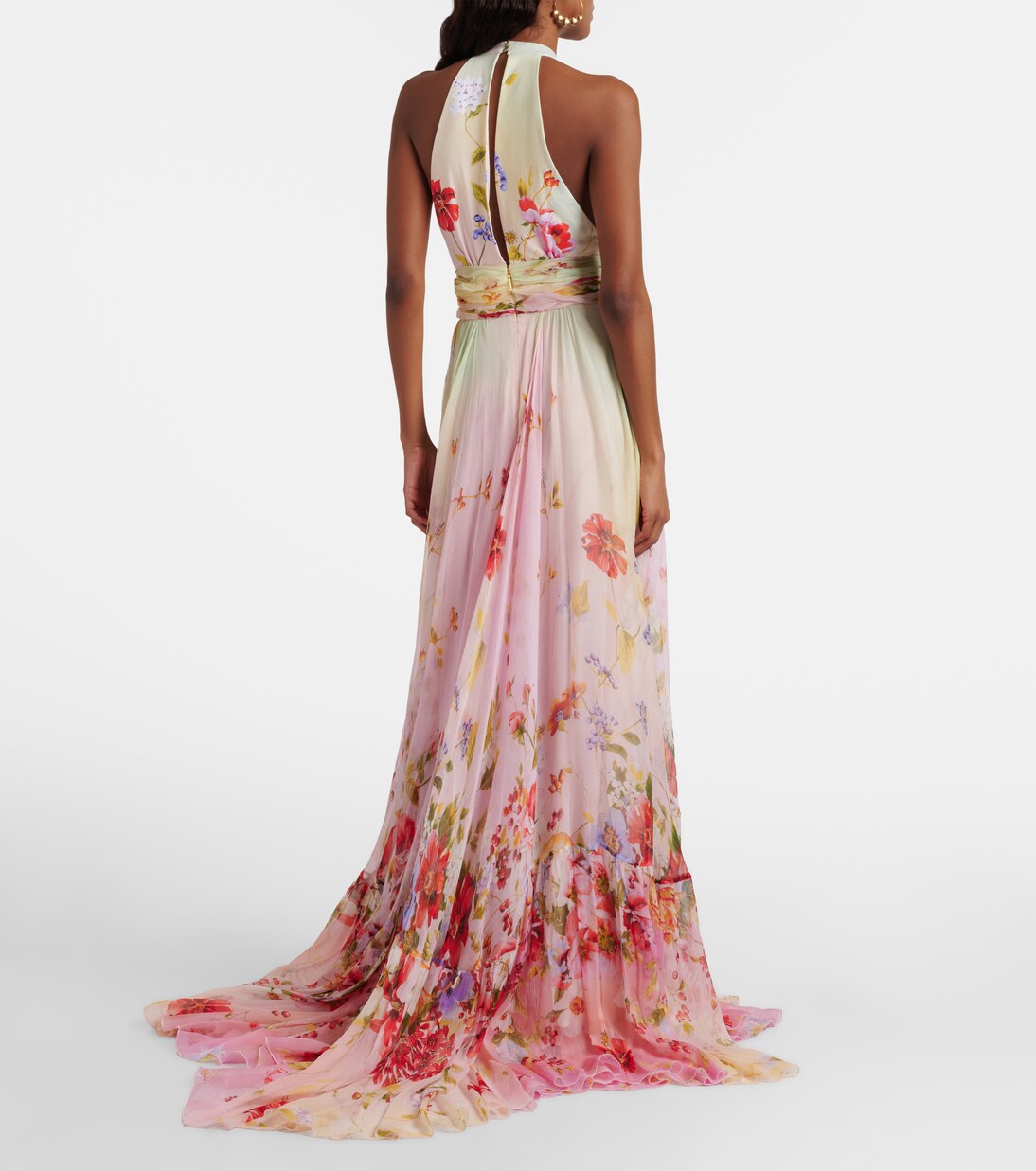Floral silk gown | Roberto Cavalli
