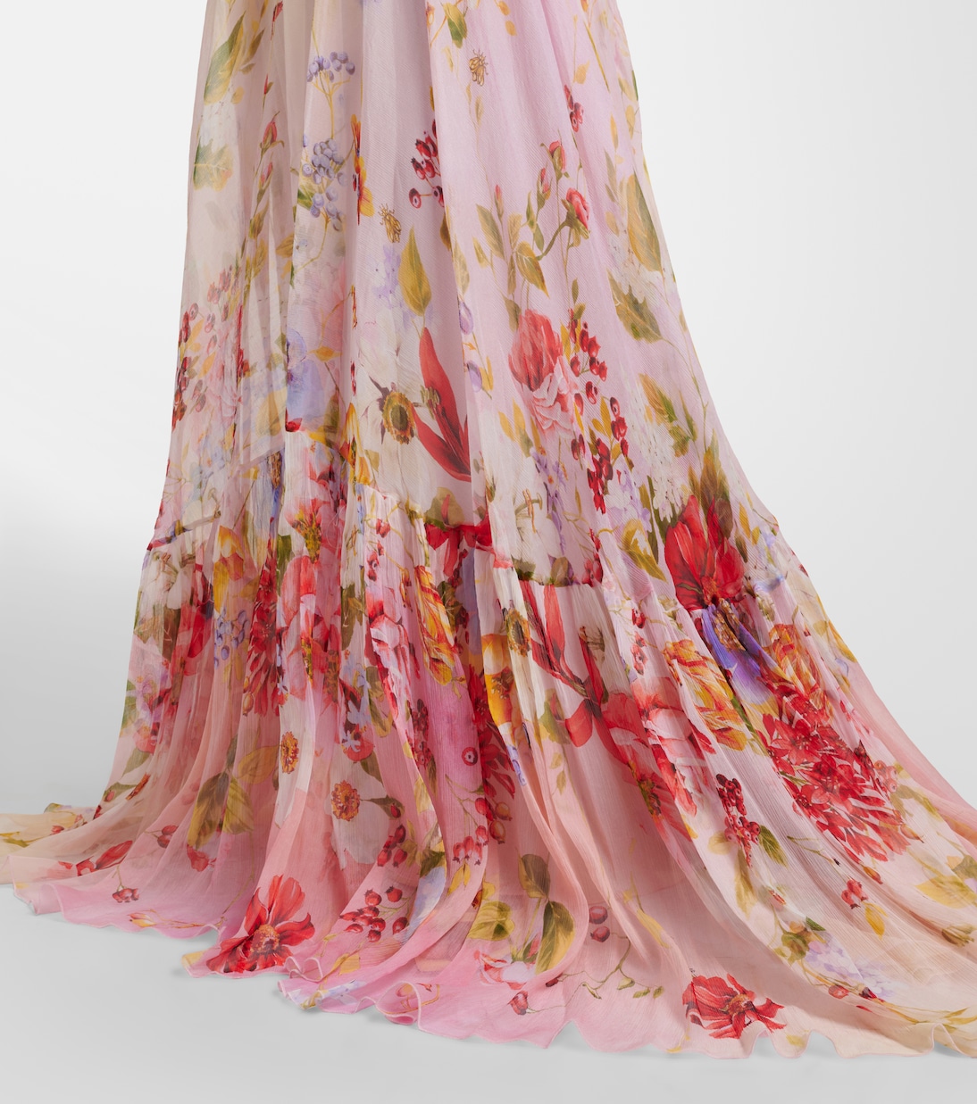 Floral silk gown | Roberto Cavalli