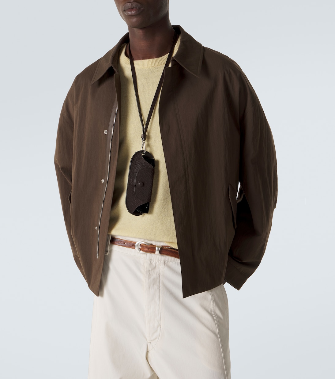 Bell leather glasses holder | Lemaire