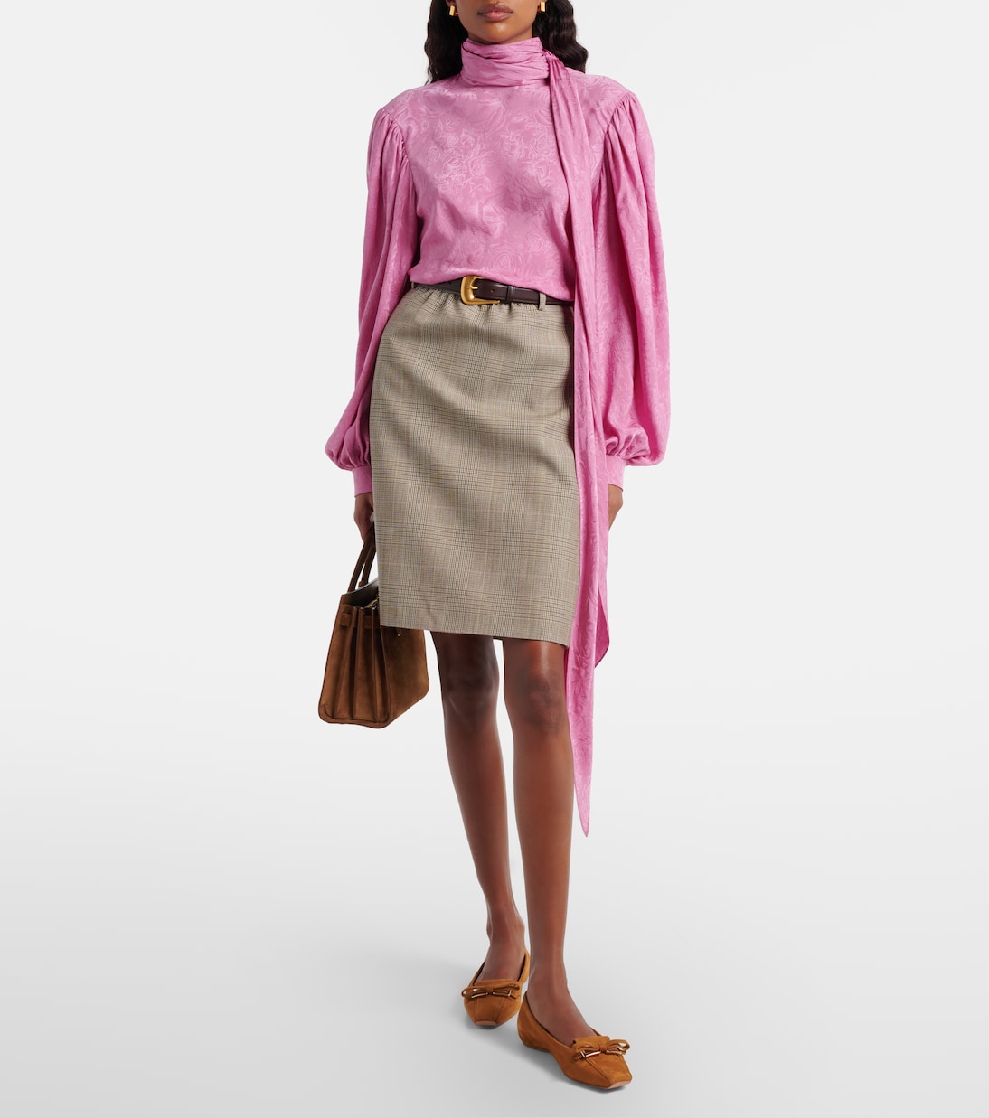 Bailarinas Trompette de ante | Roger Vivier