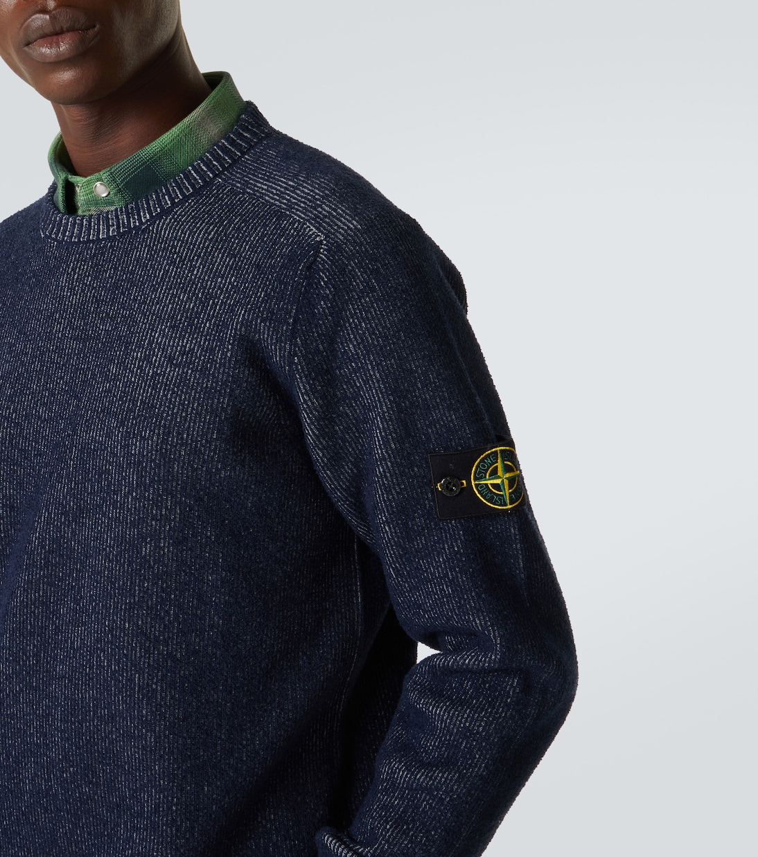 Compass cotton-blend sweater | Stone Island