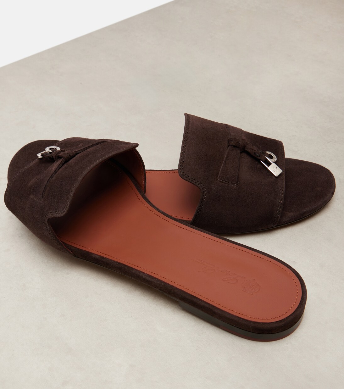 Summer Charms suede slides | Loro Piana