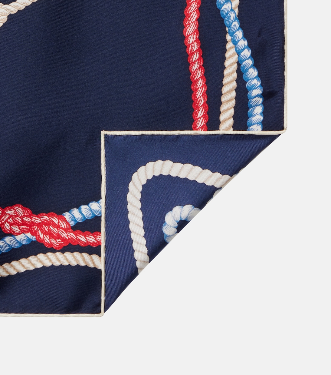 Foulard in twill di seta con stampa | Prada