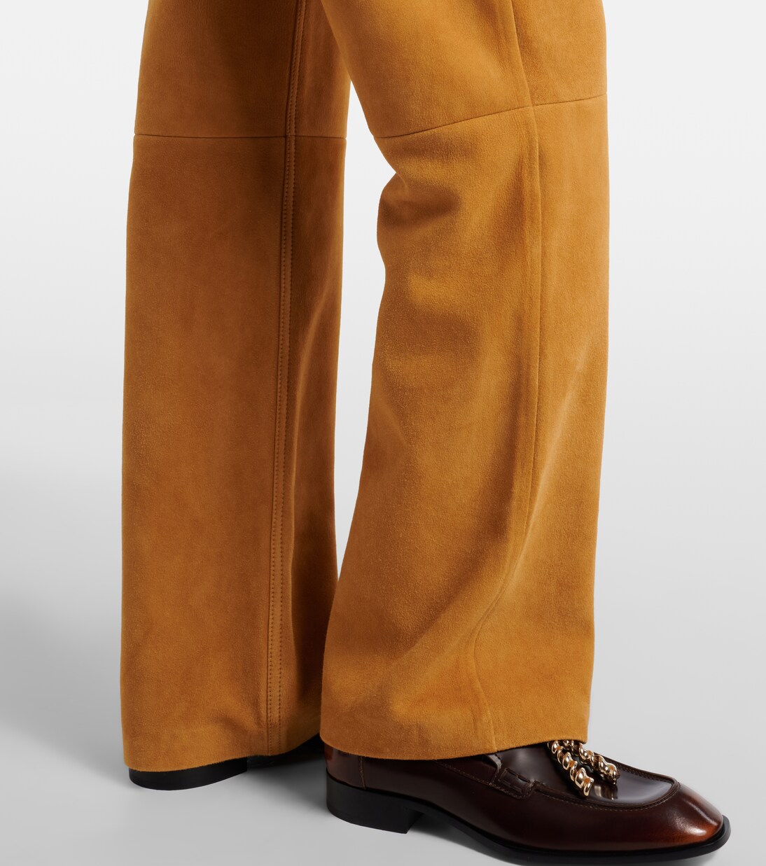 Suede straight pants | Loewe