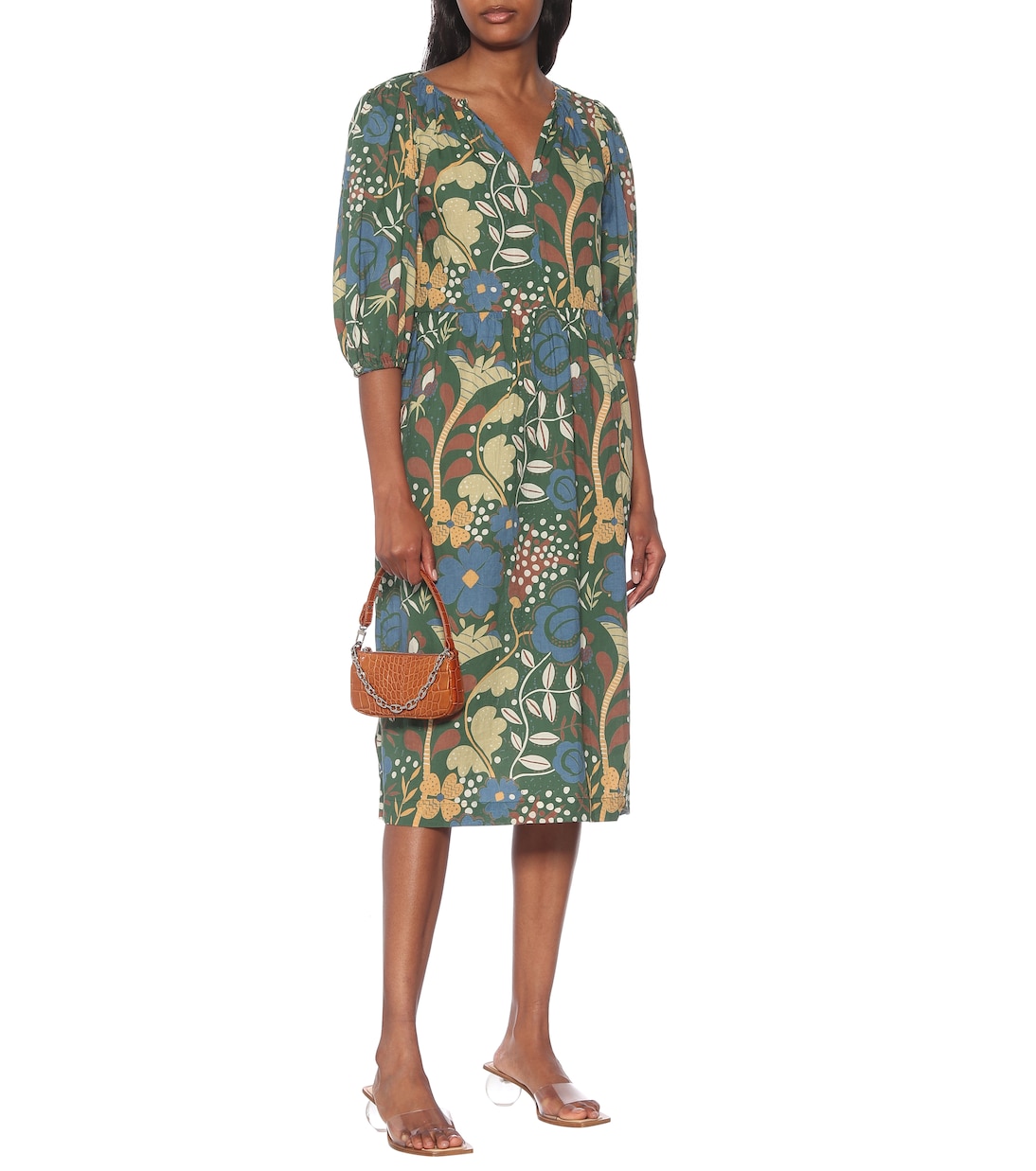Abito Virginia a stampa in cotone | Velvet