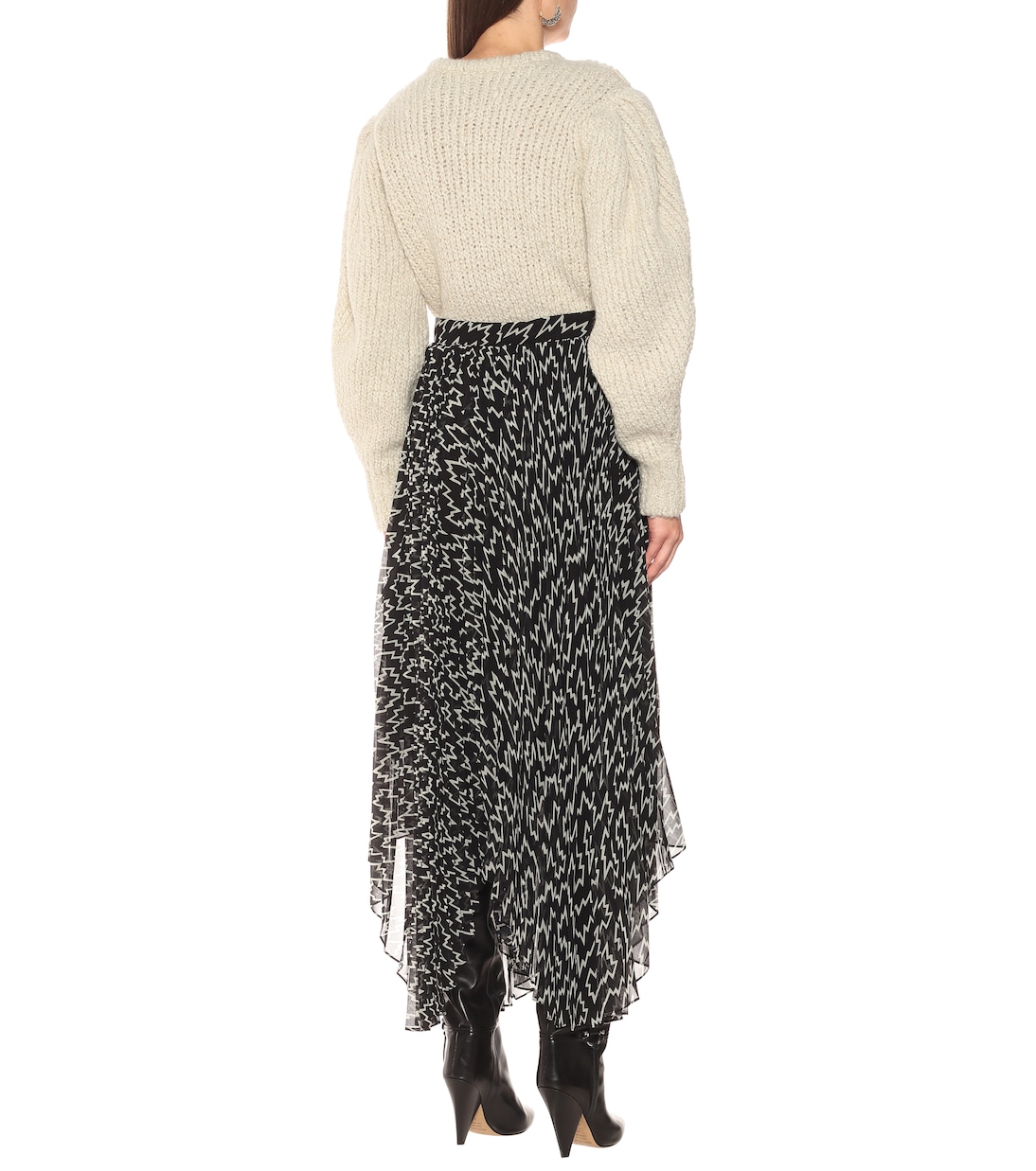 Falda midi Alena de georgette | Isabel Marant