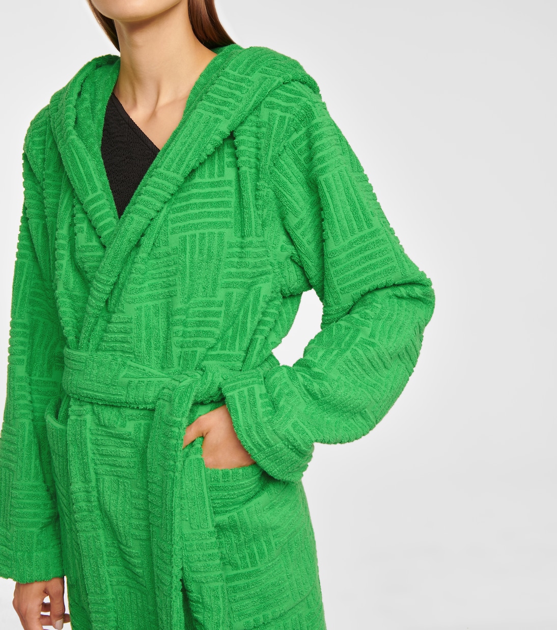 Bata de baño en rizo de algodón | Bottega Veneta