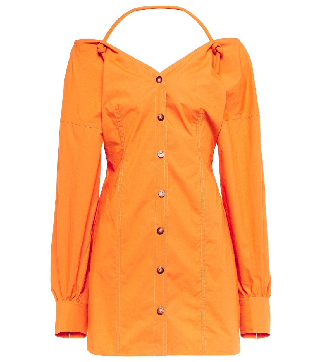 Alyssa cotton poplin minidress | Nanushka