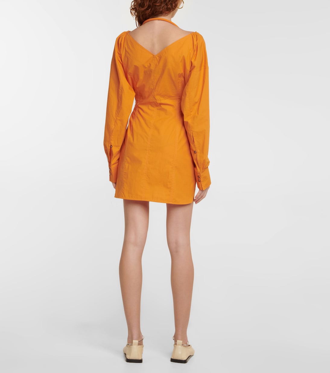Alyssa cotton poplin minidress | Nanushka