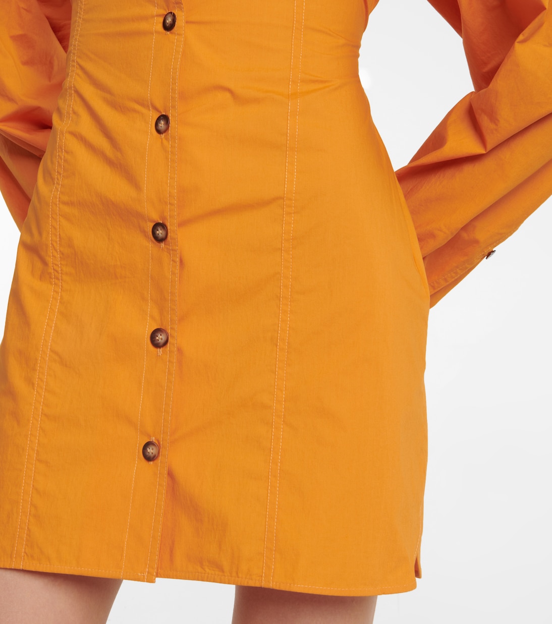 Alyssa cotton poplin minidress | Nanushka