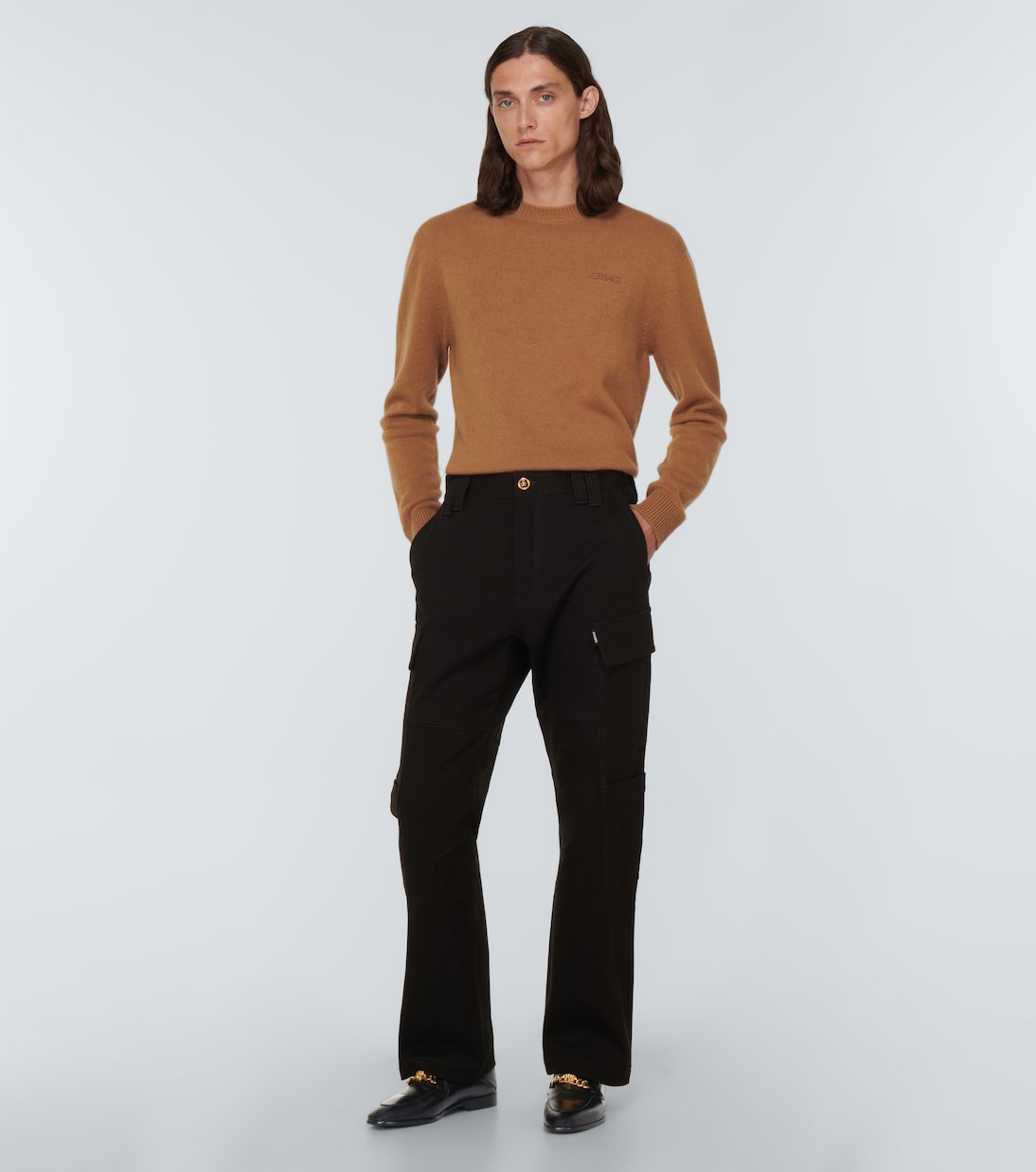 Loafers Medusa Chain aus Leder | Versace