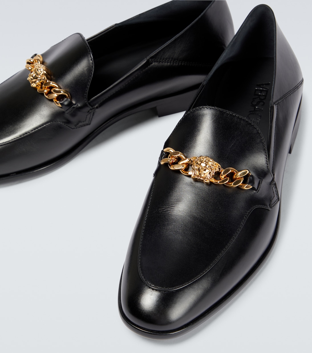 Loafers Medusa Chain aus Leder | Versace