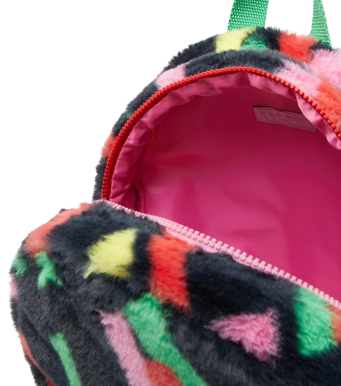 Sac à dos imprimé en fourrure synthétique | Stella McCartney Kids