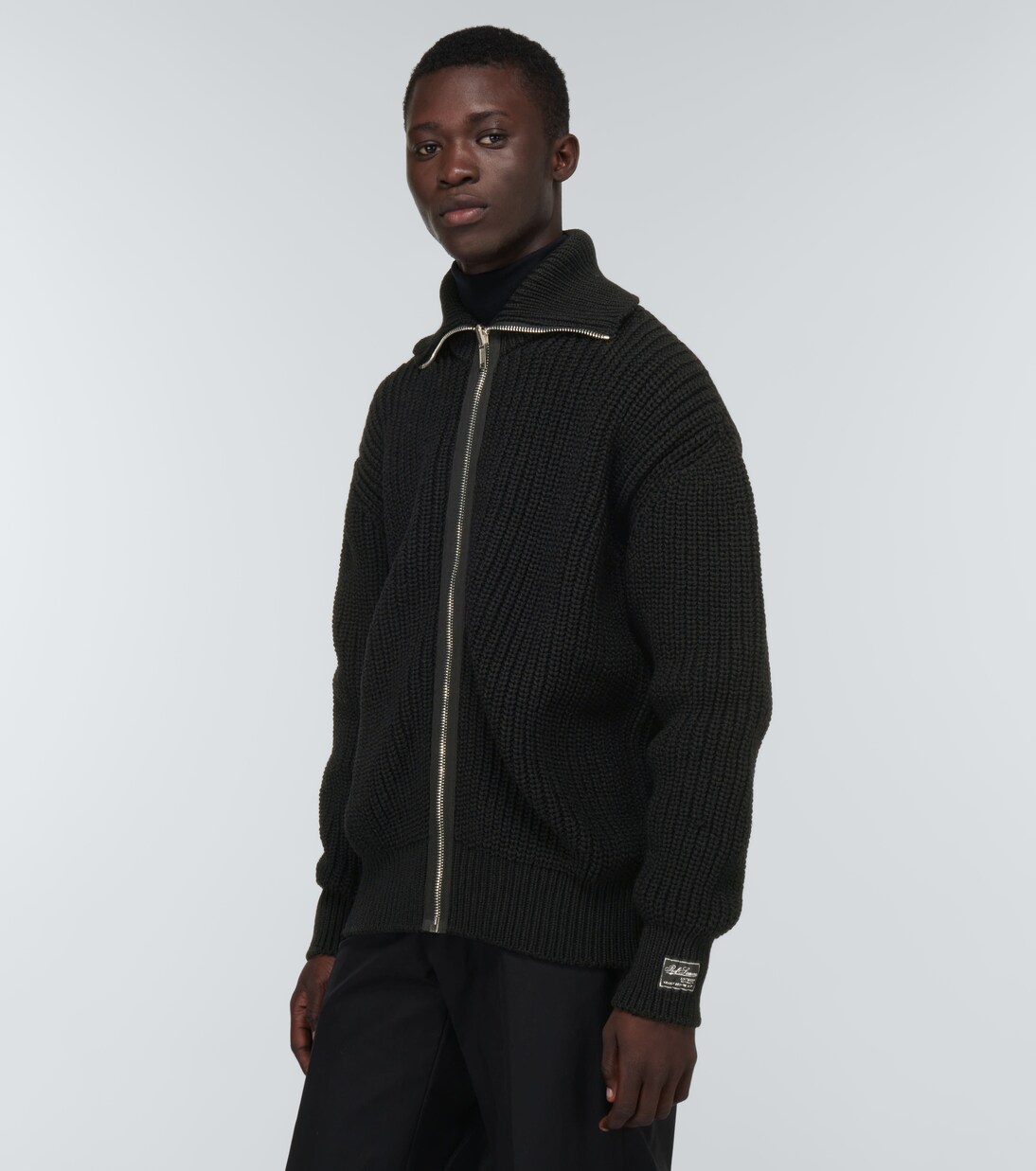 RAF SIMONS Sweater with zipper Wet hair メンズ