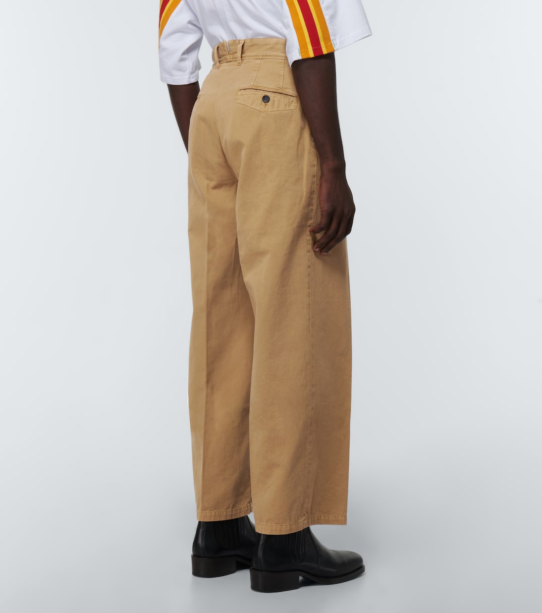 Pantalones anchos de algodón estampados | Incotex x Facetasm