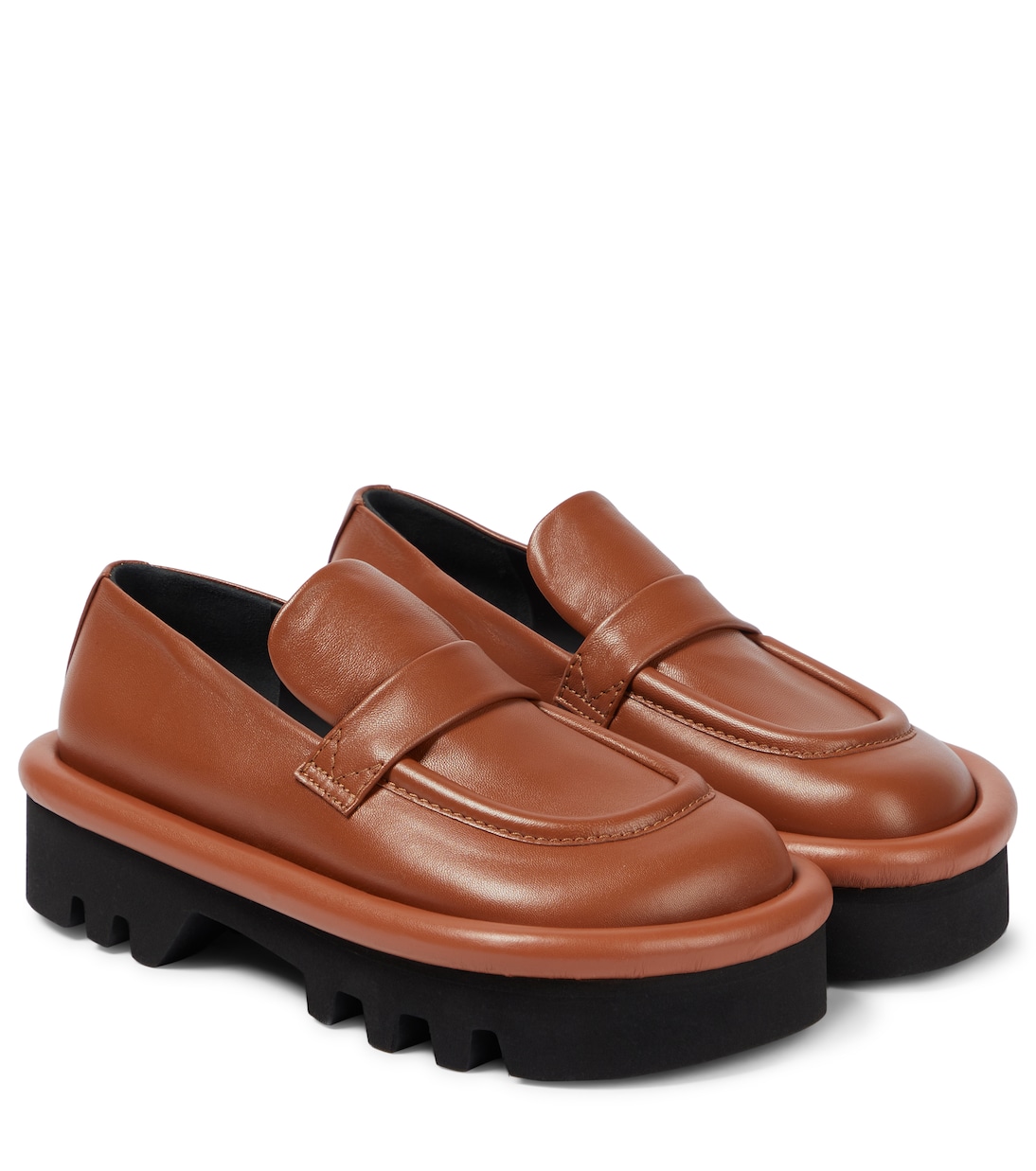 Bumper leather platform loafers | JW Anderson