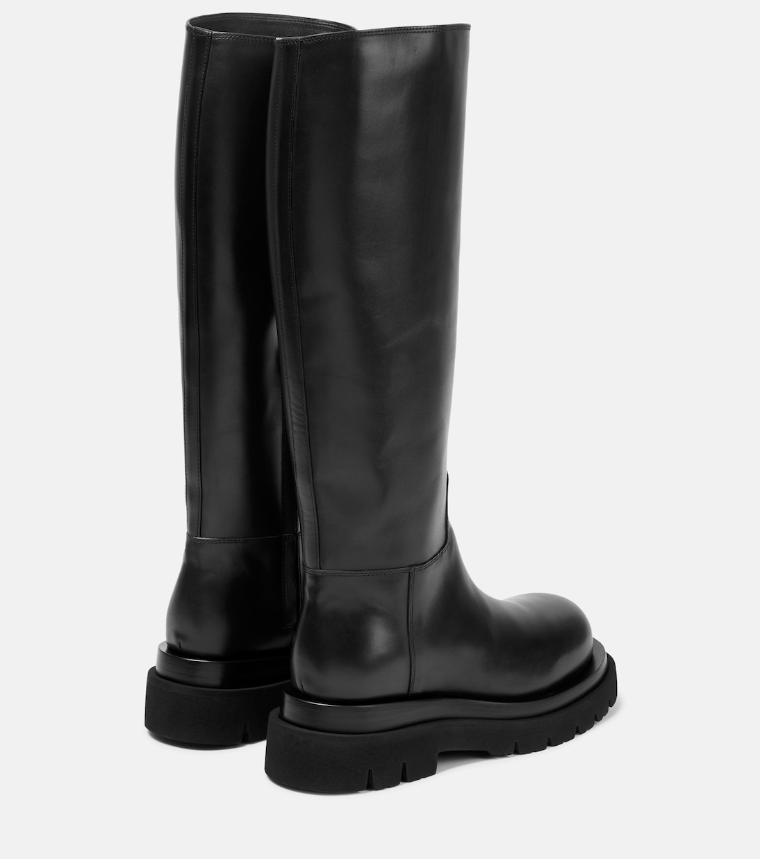Lug leather knee-high boots | Bottega Veneta