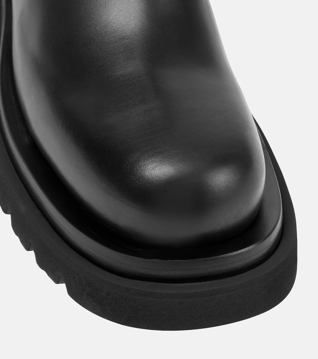 Lug leather knee-high boots | Bottega Veneta