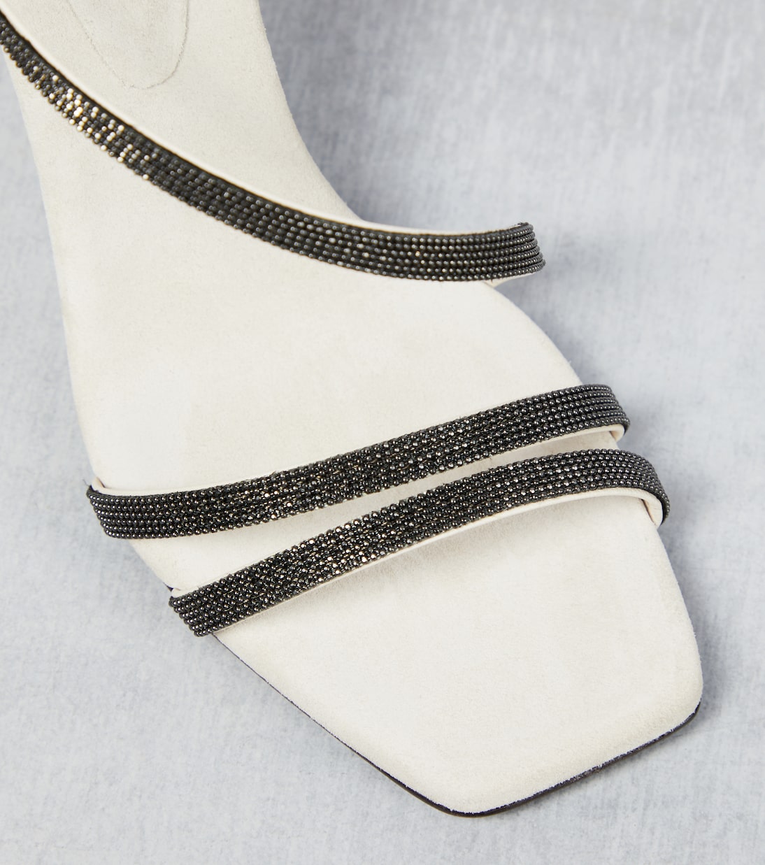 Verzierte Sandalen aus Leder | Brunello Cucinelli