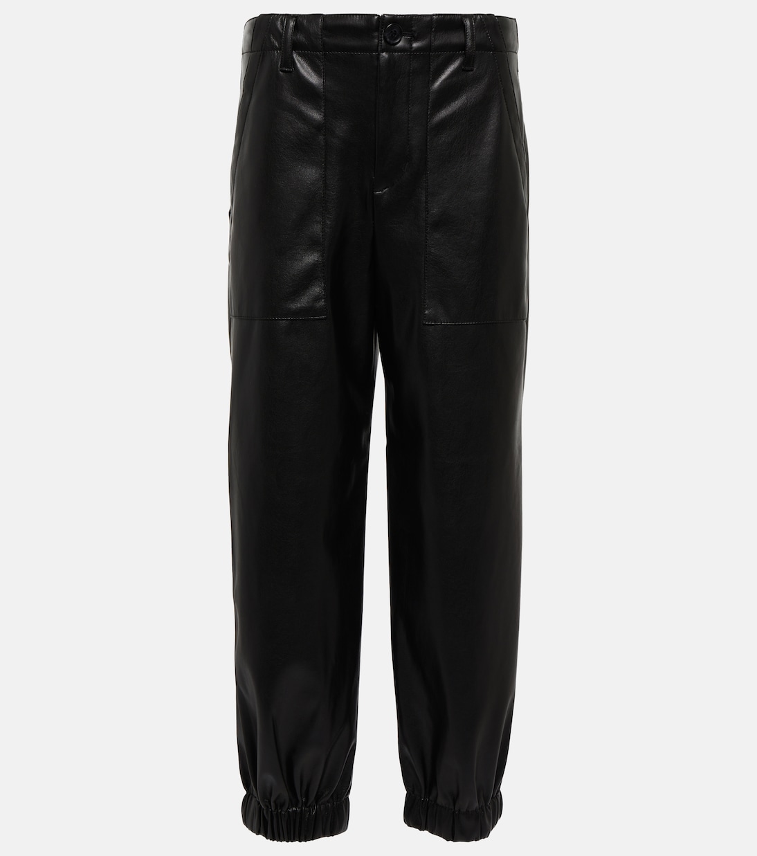Mid-Rise-Hose aus Lederimitat | Velvet