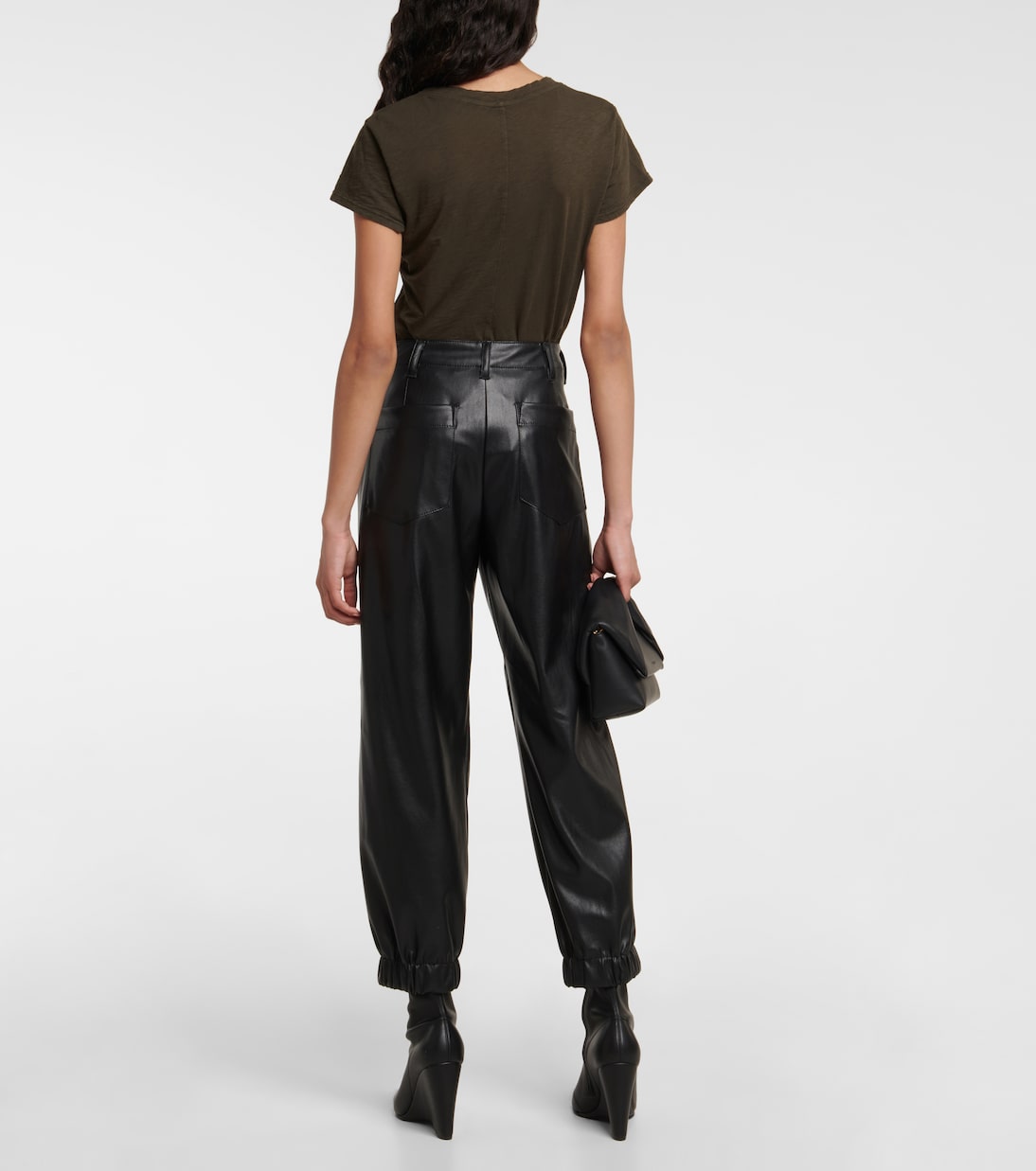 Mid-Rise-Hose aus Lederimitat | Velvet