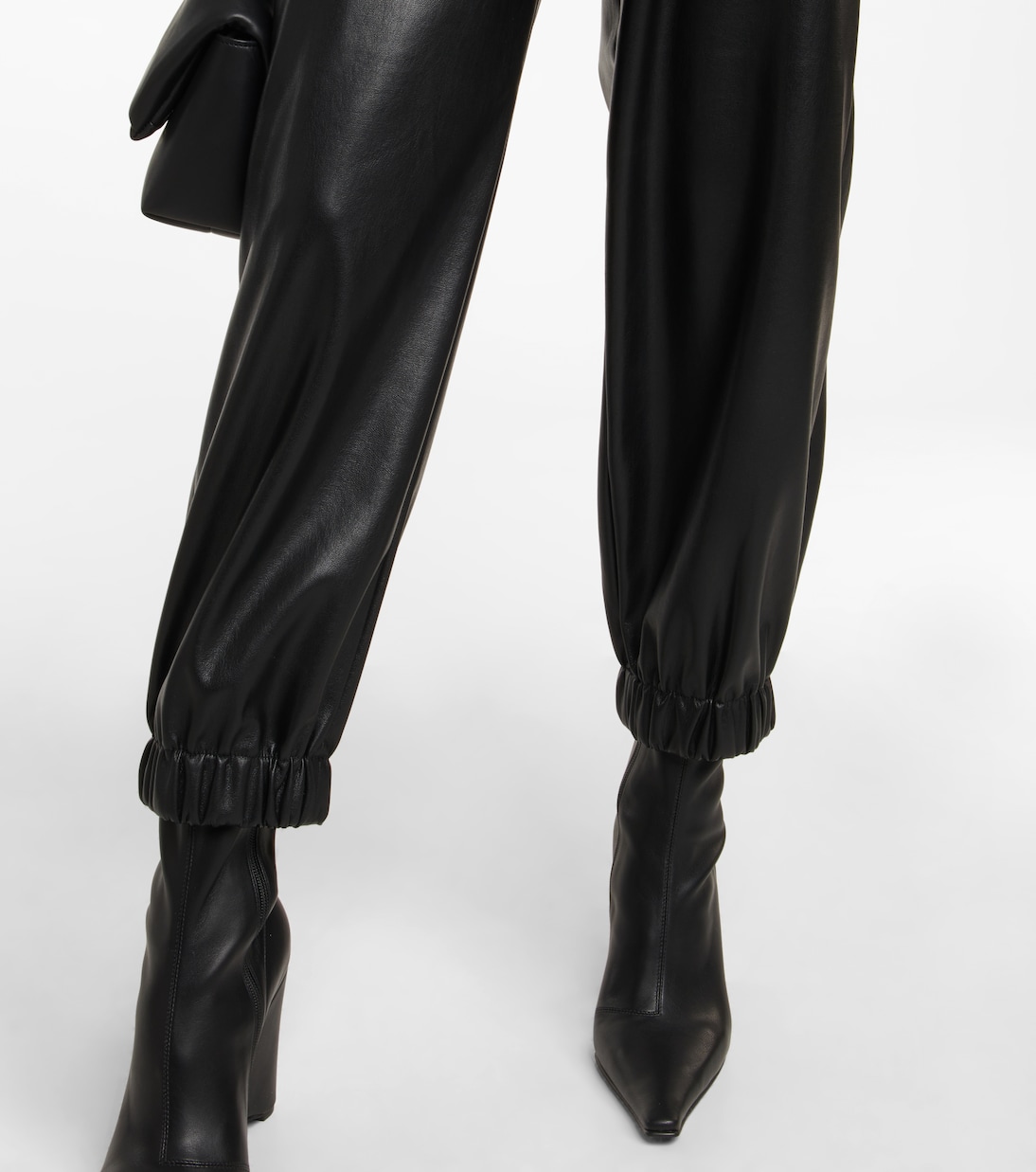 Mid-Rise-Hose aus Lederimitat | Velvet