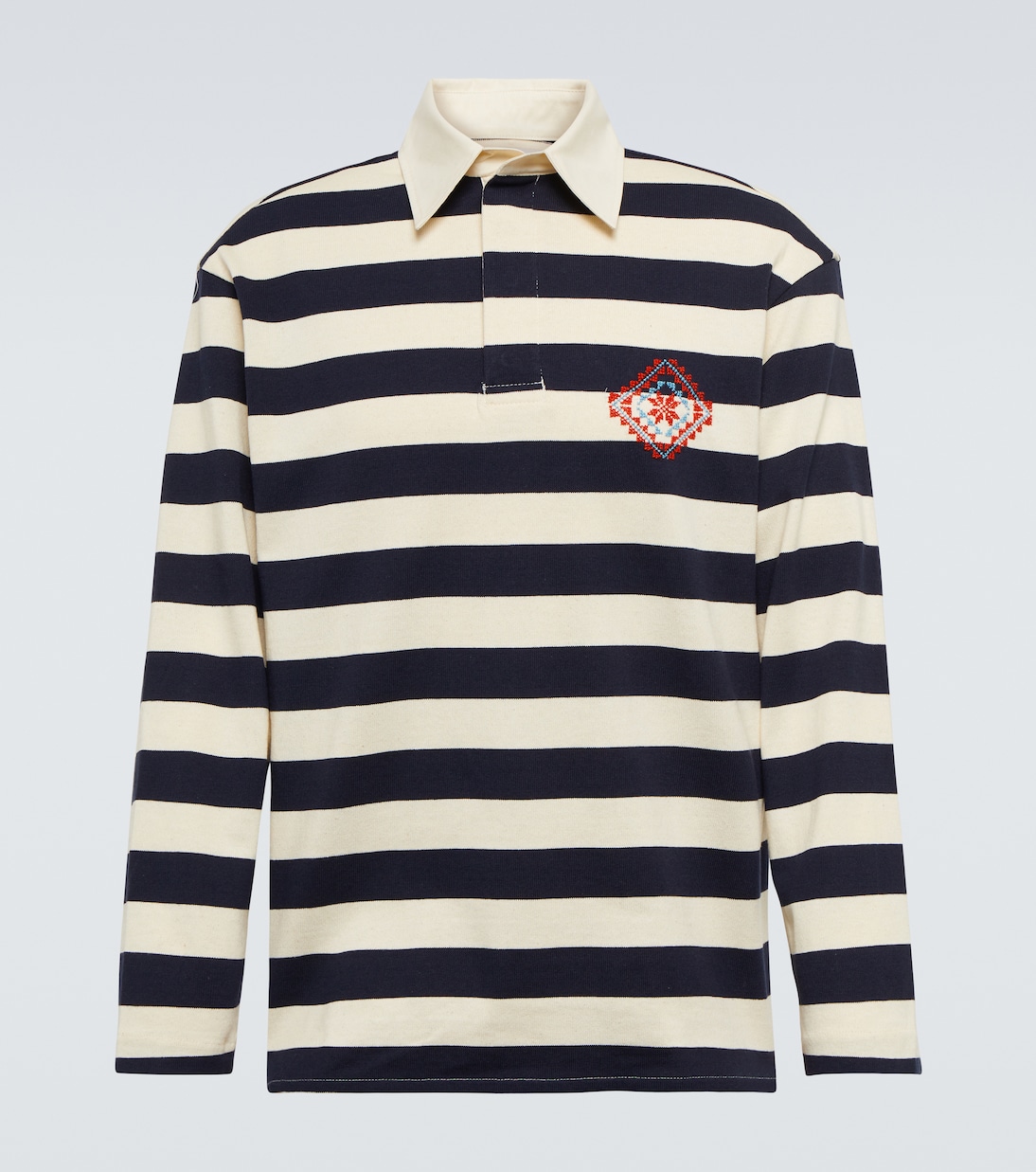 Polo Kharaz de algodón de rayas | Adish