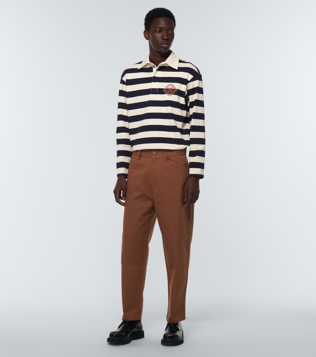 Polo Kharaz de algodón de rayas | Adish