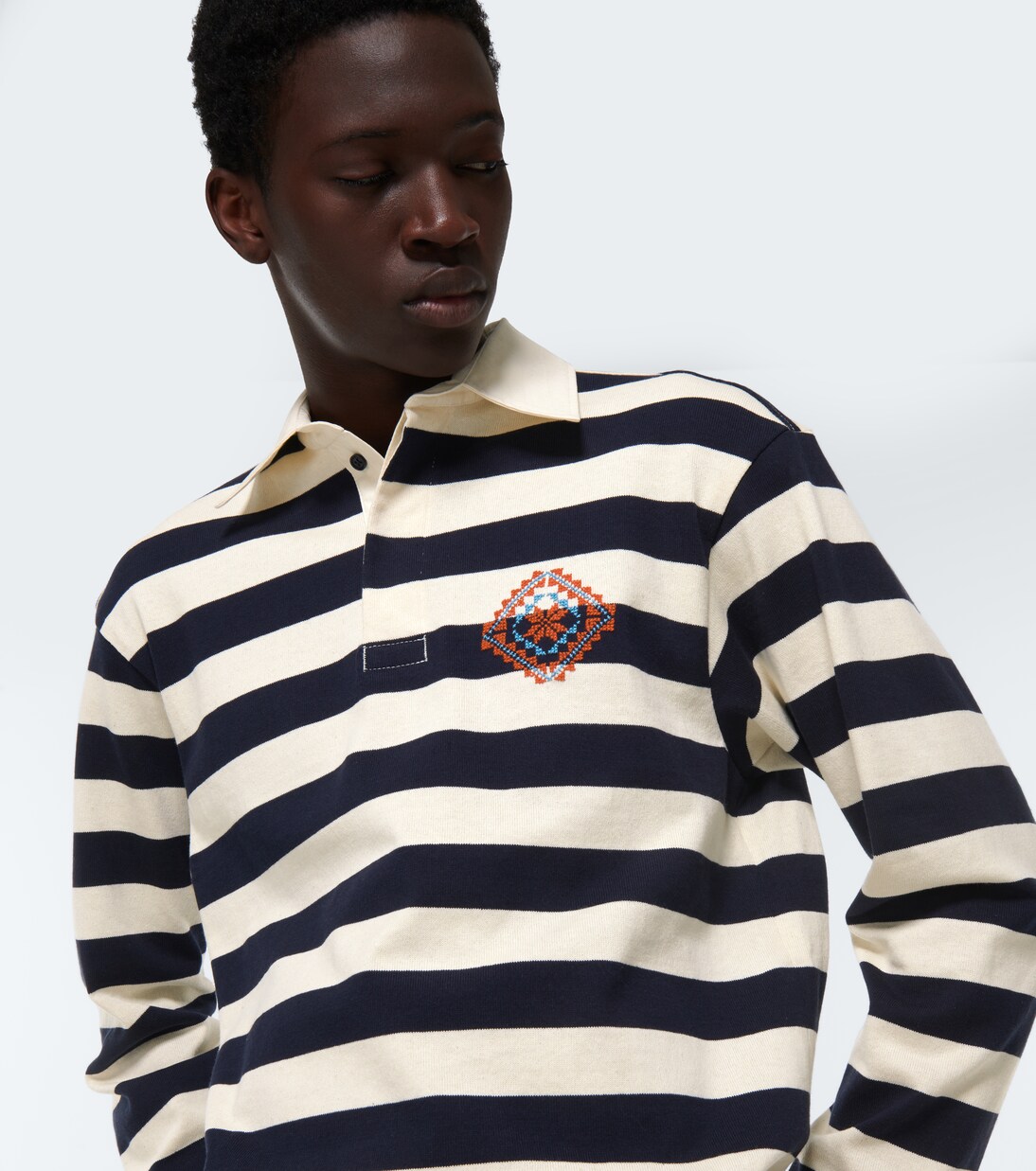 Polo Kharaz de algodón de rayas | Adish