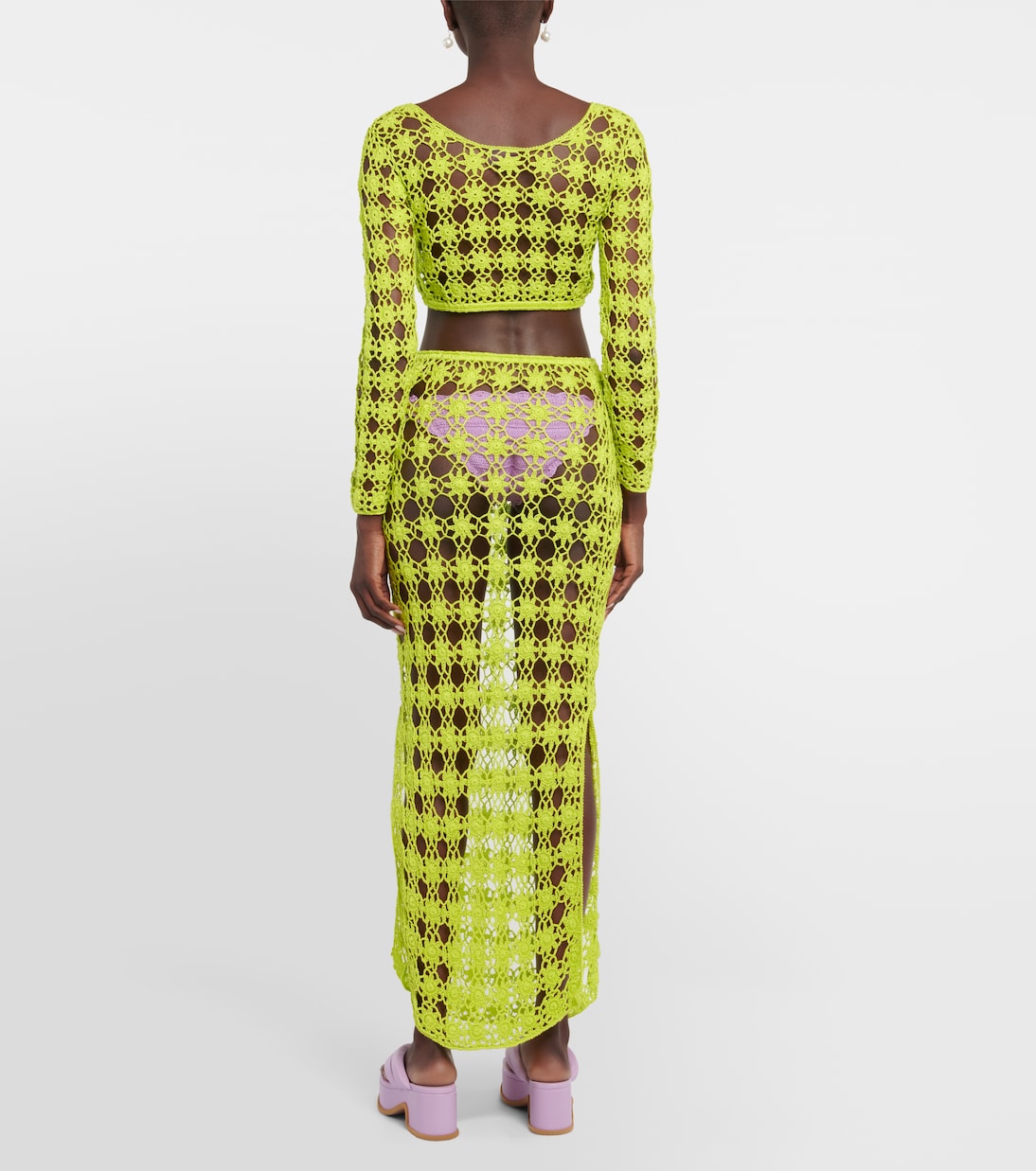 Bella crochet cotton maxi skirt | Anna Kosturova