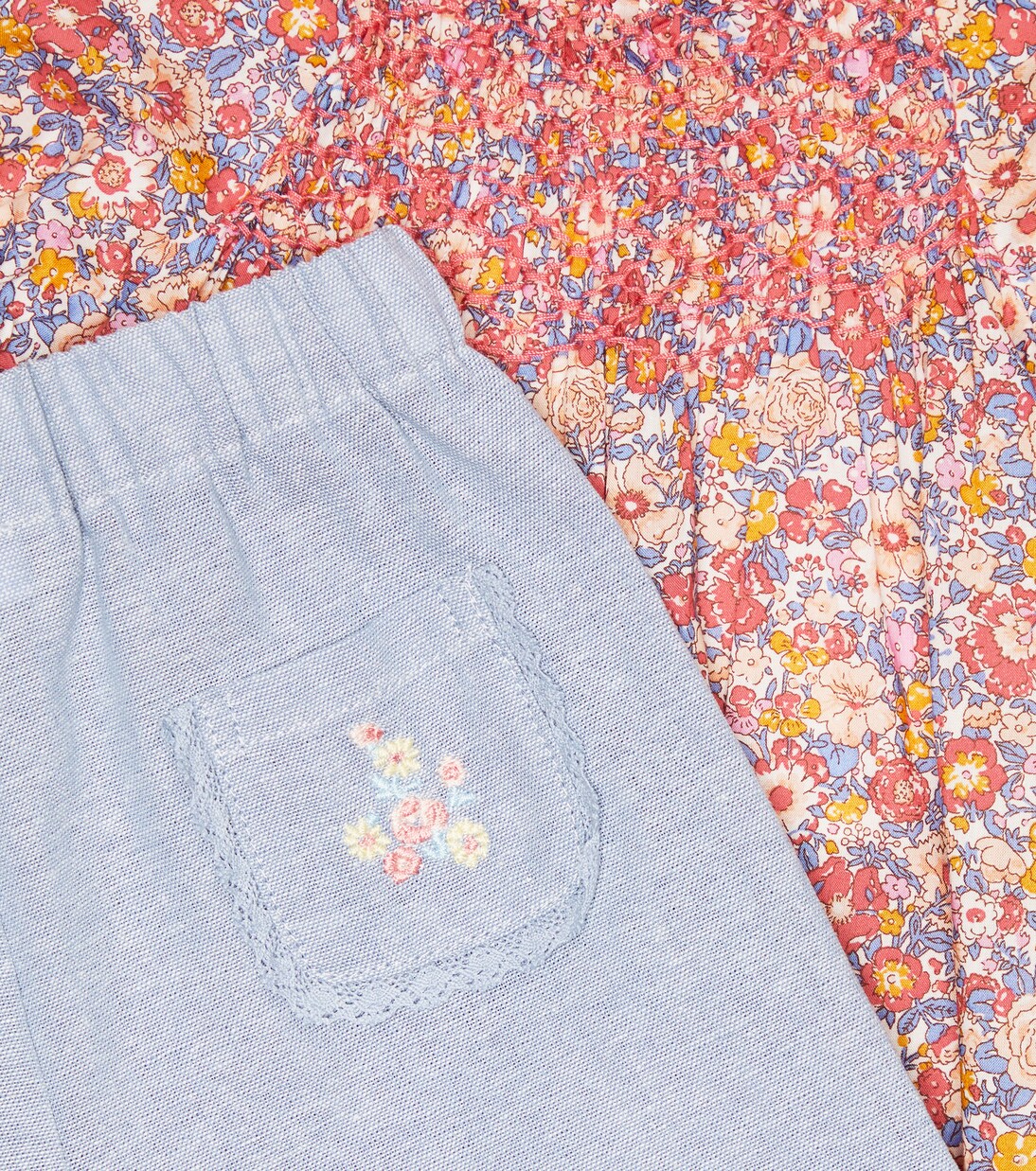 Baby cotton top and pants set | Tartine et Chocolat