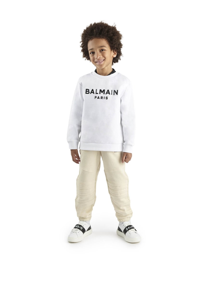 Pantalones deportivos de algodón | Balmain Kids