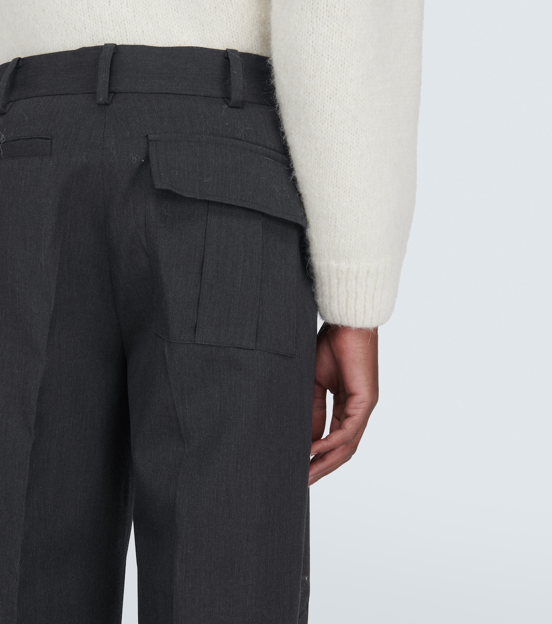 Wool straight pants | Undercover