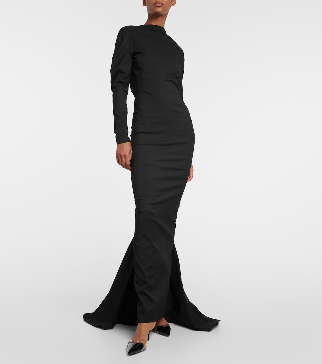 Vestido de Tafetán con Detalles de Alaïa para Jóvenes Modernos