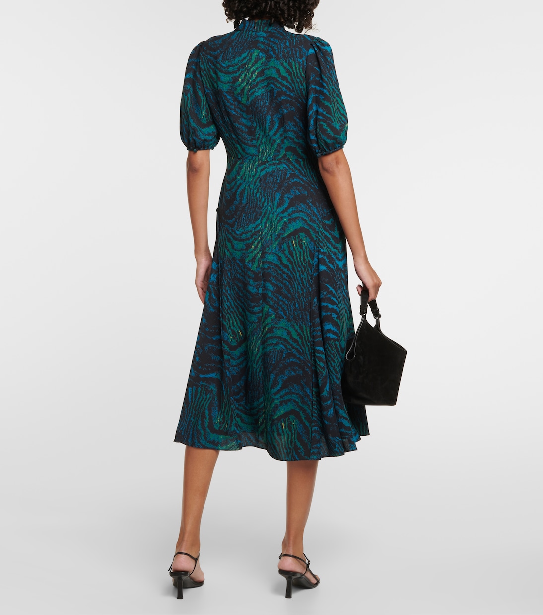 Robe midi Nella en crêpe | Diane von Furstenberg