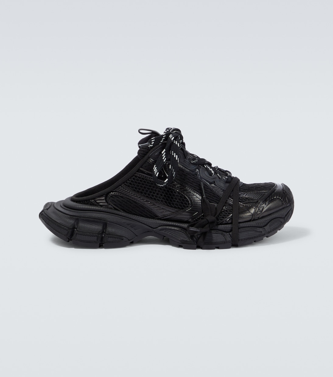 Black sneaker mules deals