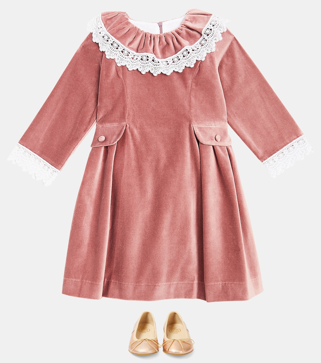 Kleid Maranta aus Samt | La Coqueta