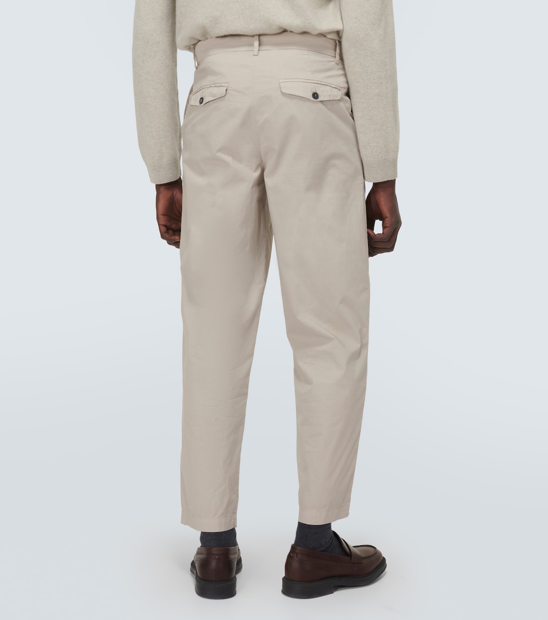 Pantalones chinos Canasta de algodón con tiro medio | Barena Venezia
